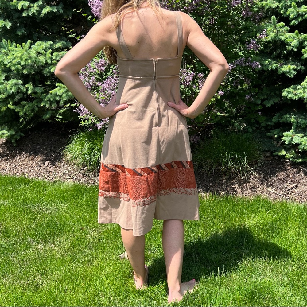 Vintage 70’s Boho Mixed Print Sheath Dress! EUC! - Picture 7 of 16